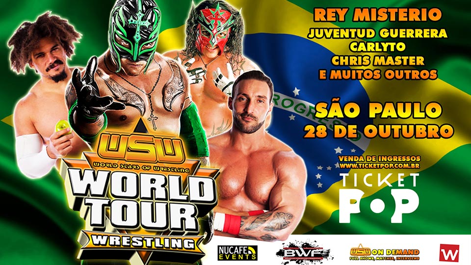 Rey Mysterio estará no Brasil junto com a WSW e BWF; Parceria da BWF é anunciada