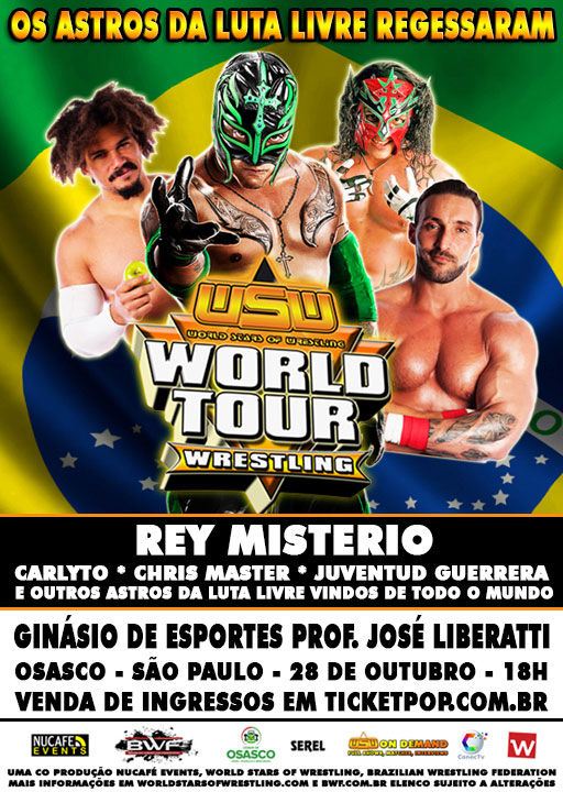 Rey Mysterio vai estar no Brasil com a WSW e BWF