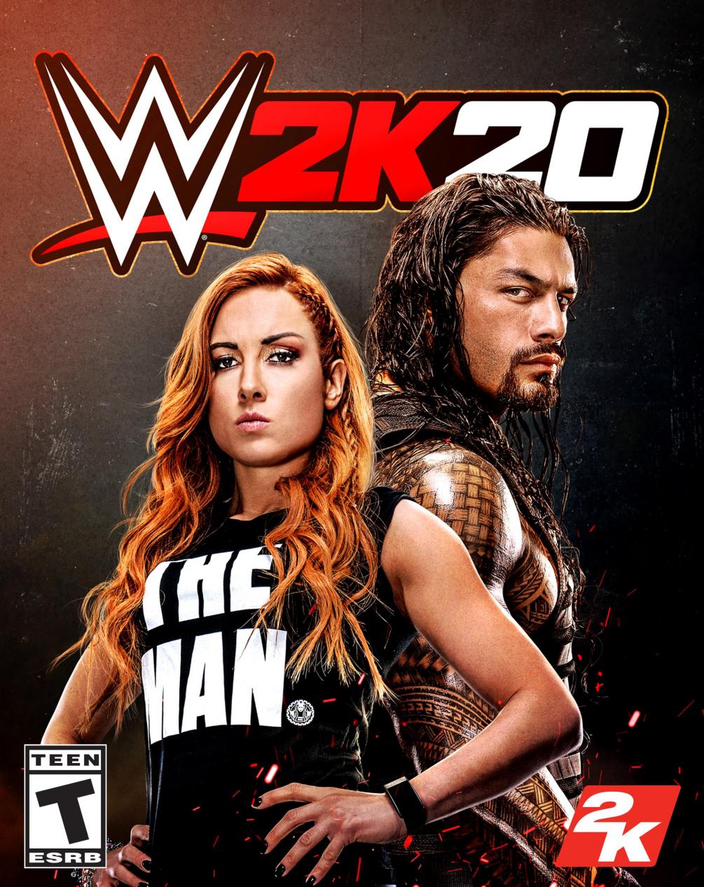 Roman Reigns e Becky Lynch estarão na capa do WWE 2K20