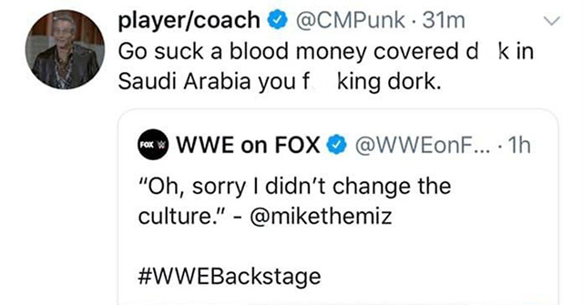 CM Punk insulta The Miz depois do WWE Backstage