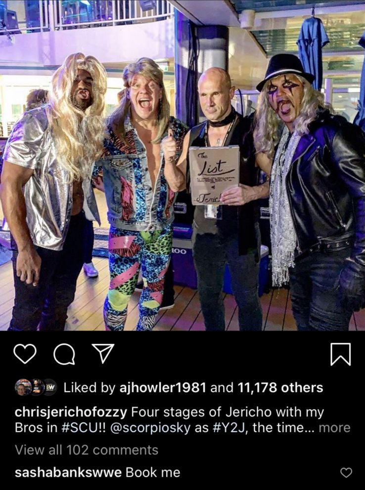 Sasha Banks pede a Chris Jericho um lugar na AEW