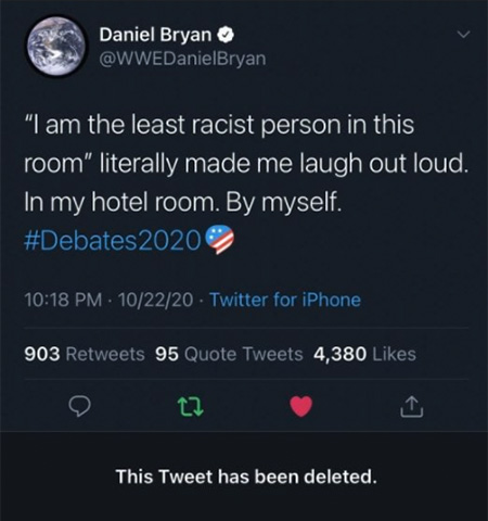 Daniel Bryan goza com Donald Trump no Twitter