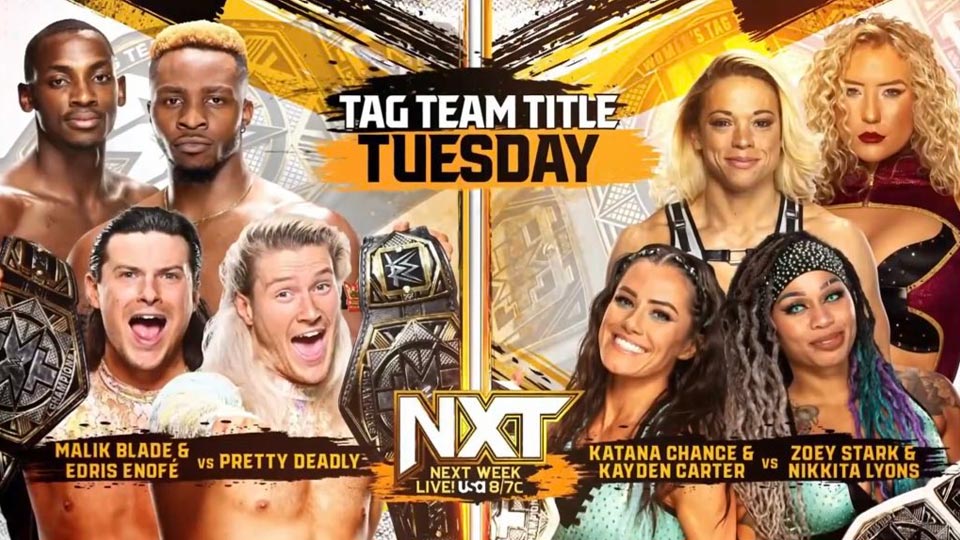 Tag Team Title Matches em destaque no NXT