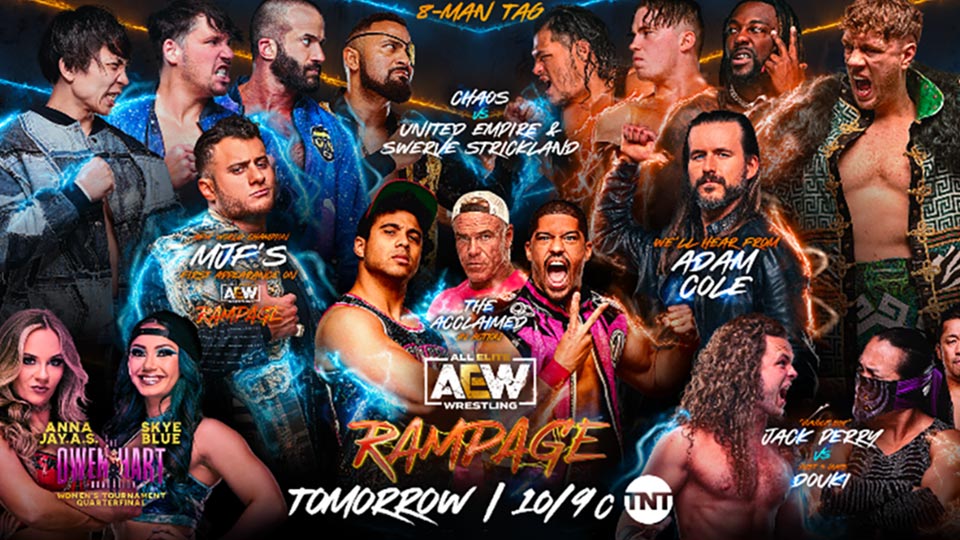 Eight-Man Tag Team Match em destaque no Rampage