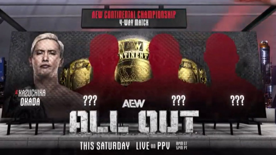 Combates anunciados para o All Out