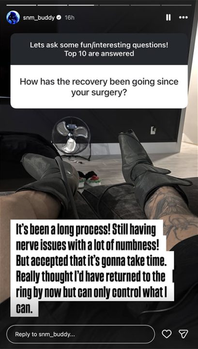 Buddy Matthews revela demora na recuperação de lesão